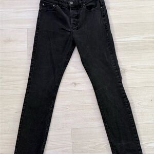 Ksubi Jet Black Skinny Jeans for Men